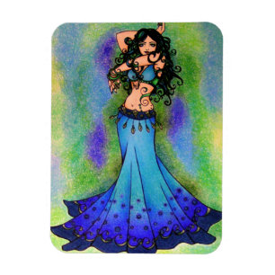 Magnet Flexible Poissons Danseuse Du Ventre Signe Astrologique Dan