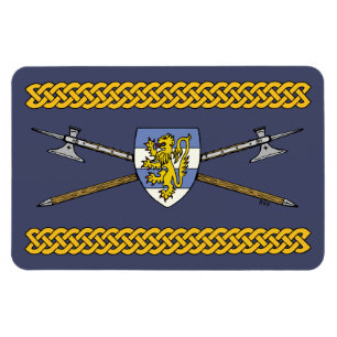 Magnet Flexible Poléax médiévaux et bouclier