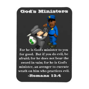 Magnet Flexible Police des ministres de Dieu et Crook