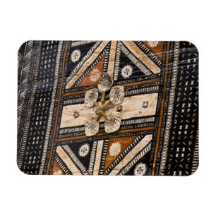 Magnet Flexible Polynésie, Royaume des Tonga. Détail de tapa