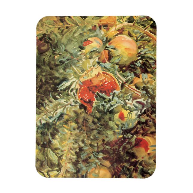 Magnet Flexible Pomegranates II par John Singer Sargent (Vertical)