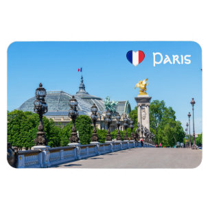 Magnet Flexible Pont Alexandre III et Grand Palais, Paris, France
