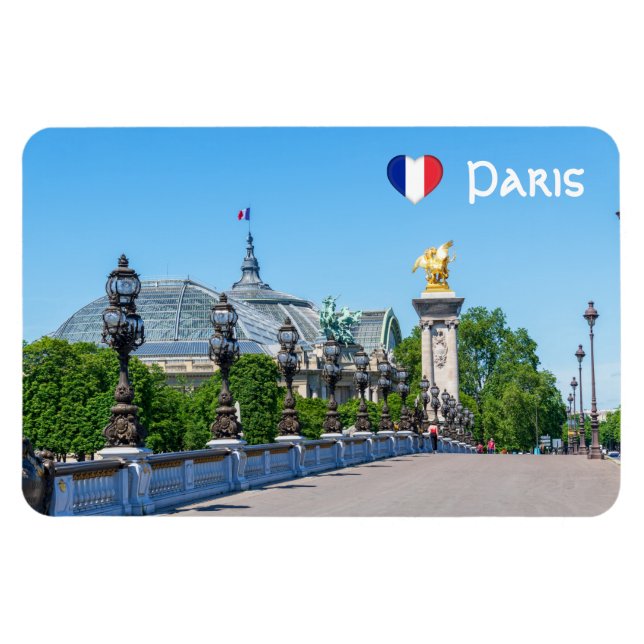 Magnet Flexible Pont Alexandre III et Grand Palais, Paris, France (Horizontal)
