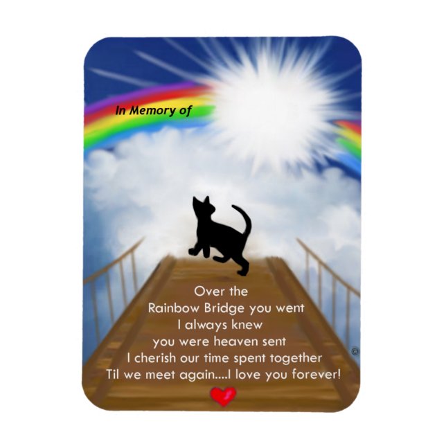 Magnet Flexible Pont arc-en-ciel pour aimants pour chats (Vertical)