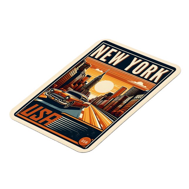 Magnet Flexible Pont de Brooklyn de la ville de New York voiture c (Côté Gauche)