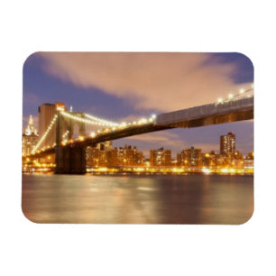 Magnet Flexible Pont de Brooklyn et Manhattan la nuit