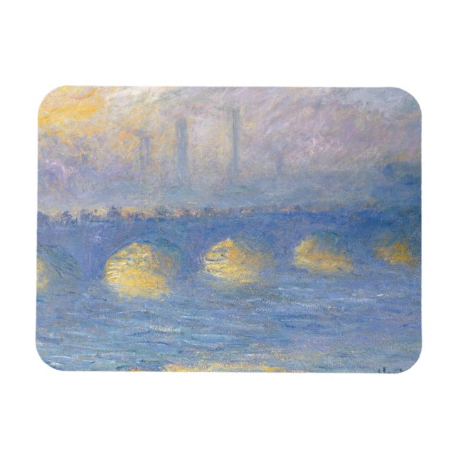Magnet Flexible Pont de Waterloo, temps couvert | 1904 (Horizontal)