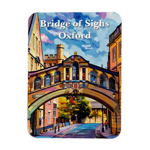 Magnet Flexible Pont des Soupirs à Oxford Gouache
