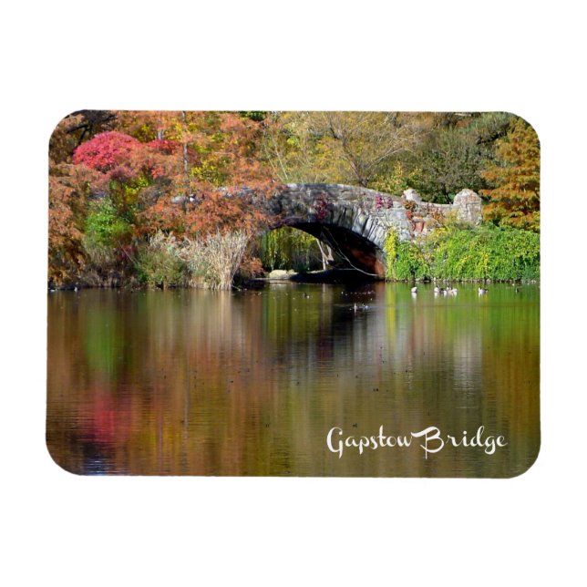 Magnet Flexible Pont Gapstow, Central Park, New York - aimant phot (Horizontal)