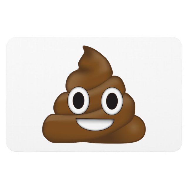 Magnet Flexible Poop Emoji (Horizontal)