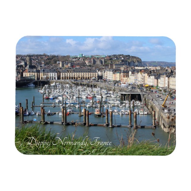 Magnet Flexible Port de Dieppe, Normandie, France, (Horizontal)