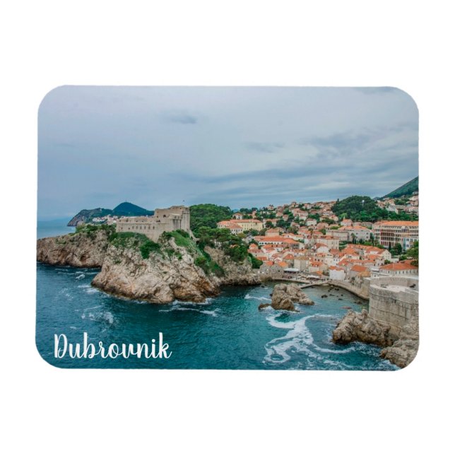 Magnet Flexible Port et centre-ville de Dubrovnik (Horizontal)