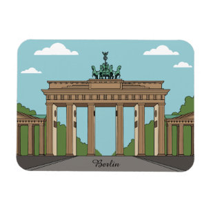 Magnet Flexible Porte de Brandebourg de Berlin – Monument Emblémat