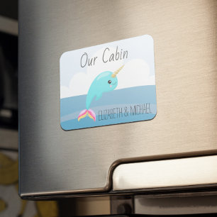 Magnet Flexible Porte de croisière personnalisée Sea Narwhale Unic
