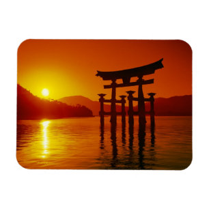 Magnet Flexible Porte O-Torii, sanctuaire d'Itsukushima, Miyajima,