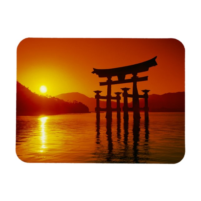 Magnet Flexible Porte O-Torii, Sanctuaire Itsukushima, Miyajima, (Horizontal)