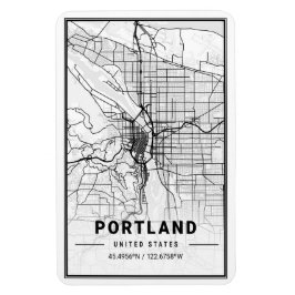 Magnet Flexible Portland Oregon USA Travel City Plan