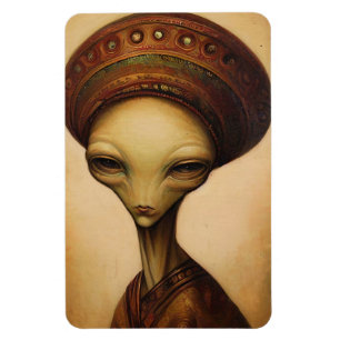 Magnet Flexible Portrait Alien antique