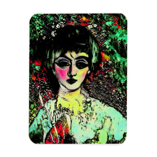 Magnet Flexible Portrait de Beauté Gothique 