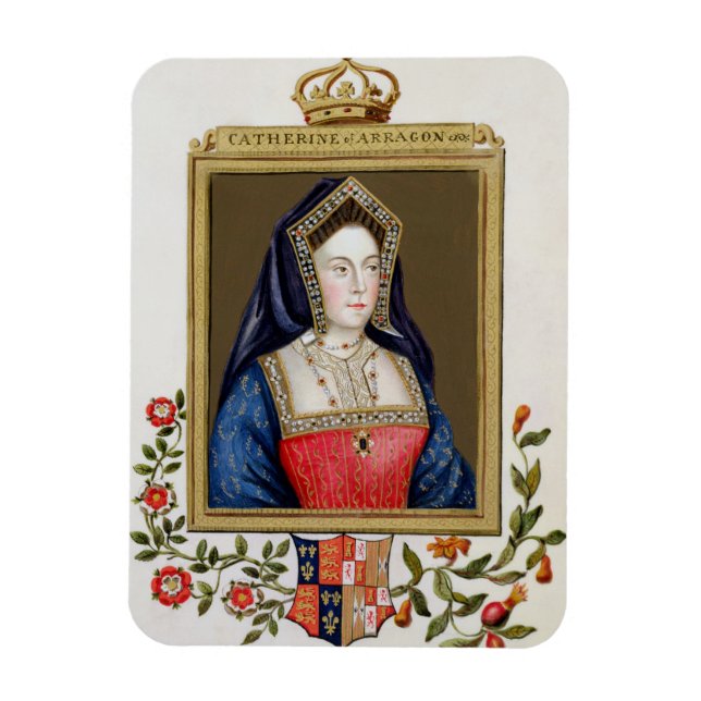 Magnet Flexible Portrait de Catherine d'Aragon (1485-1536) 1er Qu (Vertical)