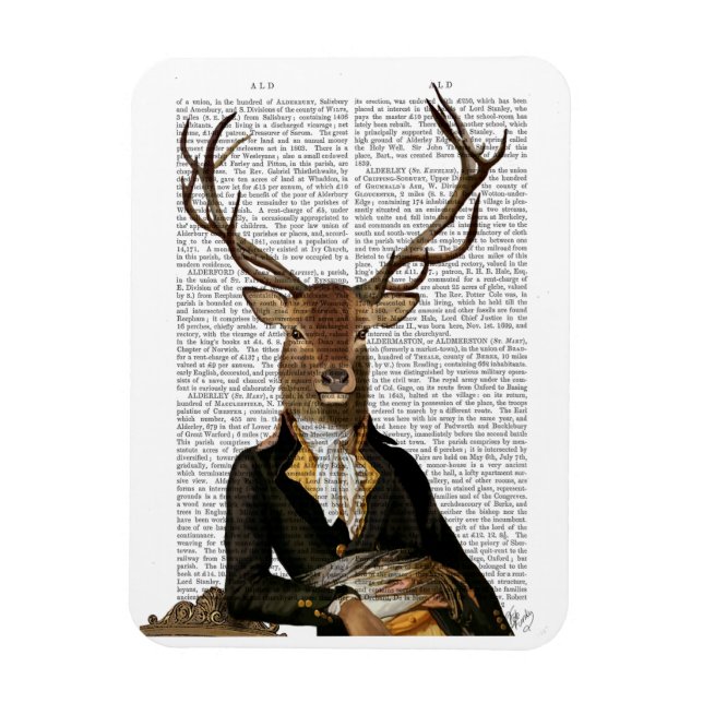 Magnet Flexible Portrait de cerfs (Vertical)