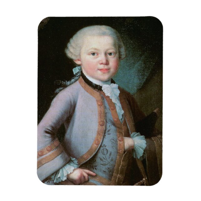 Magnet Flexible Portrait de Wolfgang Amadeus Mozart (Vertical)
