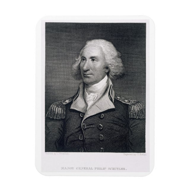 Magnet Flexible Portrait du major-général Philip Schuyler, engrave (Vertical)