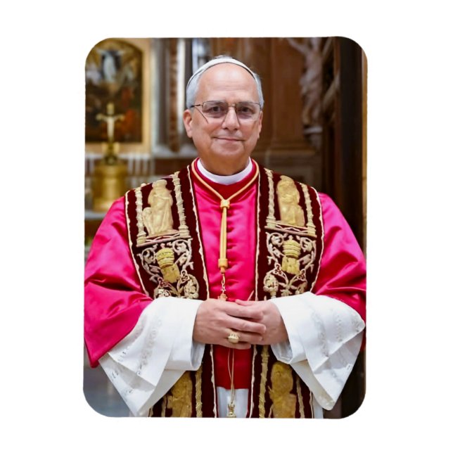 Magnet Flexible Portrait du Pape Léon XIV (Vertical)