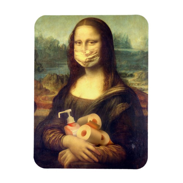 Magnet Flexible Portrait du virus Corona (Vertical)