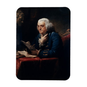 Magnet Flexible Portrait en miniature, Benjamin Franklin Père fond