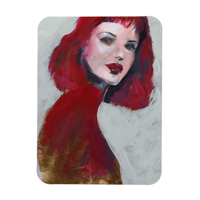 Magnet Flexible Portrait Fem - Rouge (Vertical)