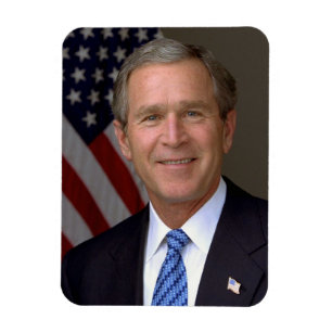 Magnet Flexible Portrait officiel de George W. Bush