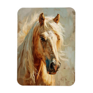 Magnet Flexible Portrait Palomino Horse Flexible
