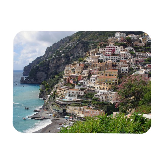 Magnet Flexible Positano au rectangle magnétique de la côte amalfi (Horizontal)