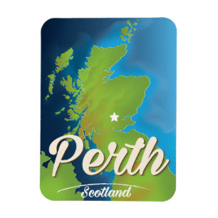 Magnet Flexible Poster de Perth Scotland Travel
