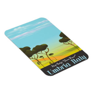 Magnet Flexible poster de voyage en Ombrie Italie