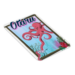 Magnet Flexible Poster de voyage Otaru Japan Squid