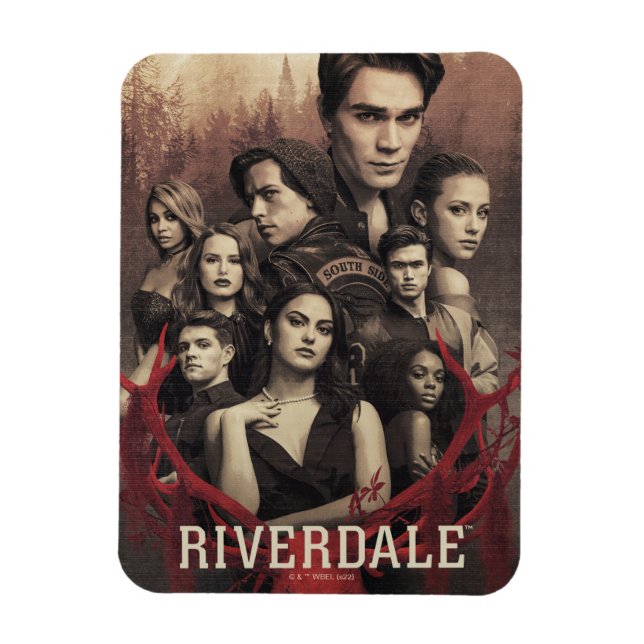 Magnet Flexible Poster du crâne de cerfs de Riverdale (Vertical)