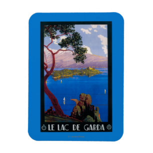 Magnet Flexible Poster promotionnel de voyage du lac de Garde