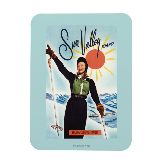 Magnet Flexible Poster publicitaire de Gretchen Fraser (Vertical)