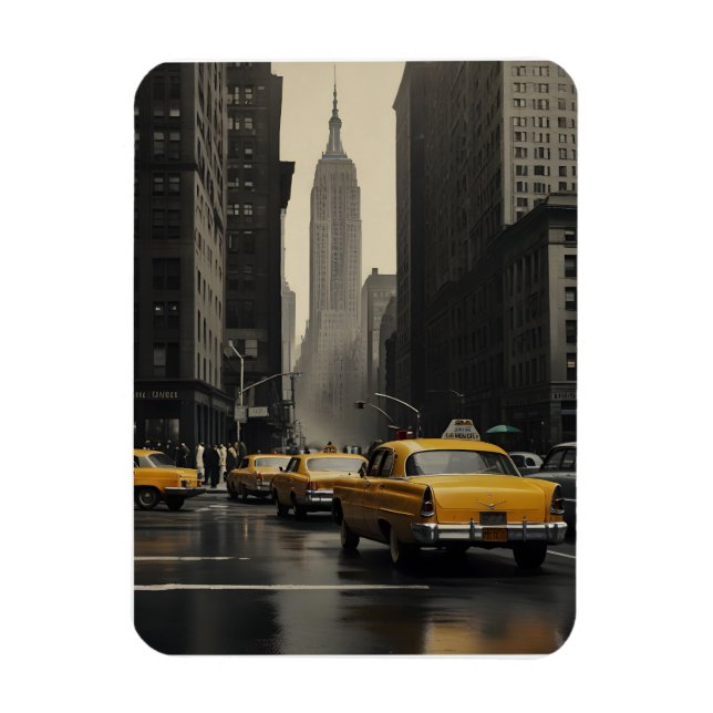 Magnet Flexible Poster vintage de New York (Vertical)