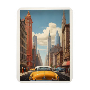 Magnet Flexible Poster vintage de New York