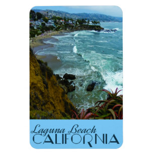 Magnet Flexible Poster Vintage voyage Laguna Beach California