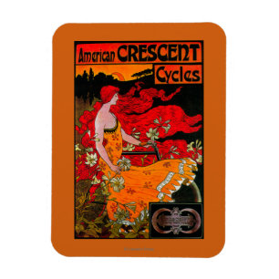 Magnet Flexible PosterEurope vintage en croissant américain