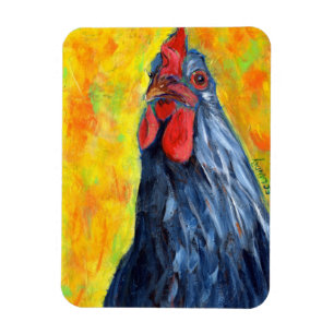 Magnet Flexible Poule bleue