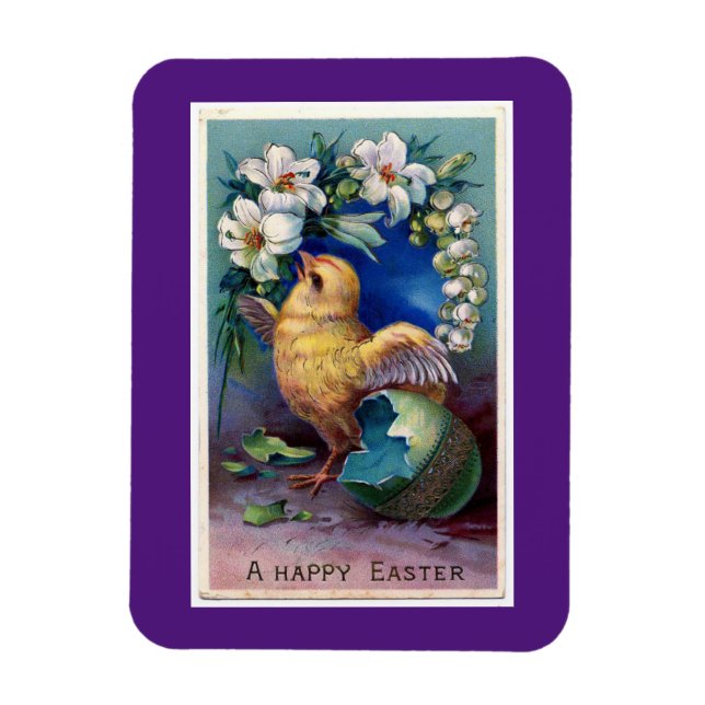 Magnet Flexible Poulette de Pâques hachée à partir d'un aimant d'o (Vertical)