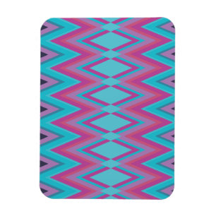 Magnet Flexible Pourpre et tribal d'Aqua