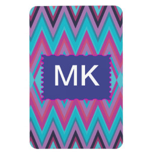 Magnet Flexible Pourpre et tribal d'Aqua