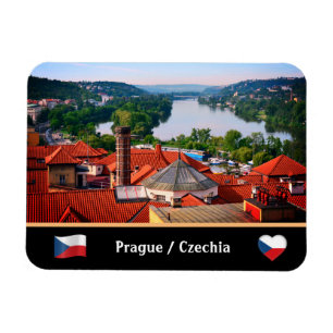 Magnet Flexible Prague Roofs & Vltava River views /Vyšehrad