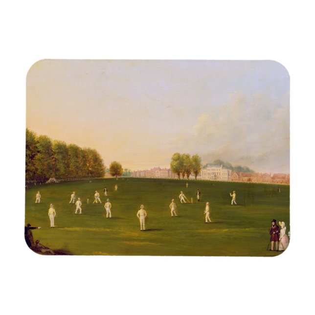 Magnet Flexible Premier Grand Match de cricket joué par les membre (Horizontal)